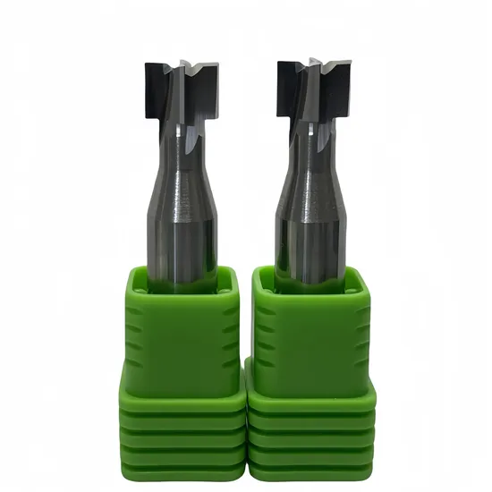 CNC Groove Carbide End Mill Double-Shoulder Shape T-Slot Milling Cutters for Hole and Slot Cutting